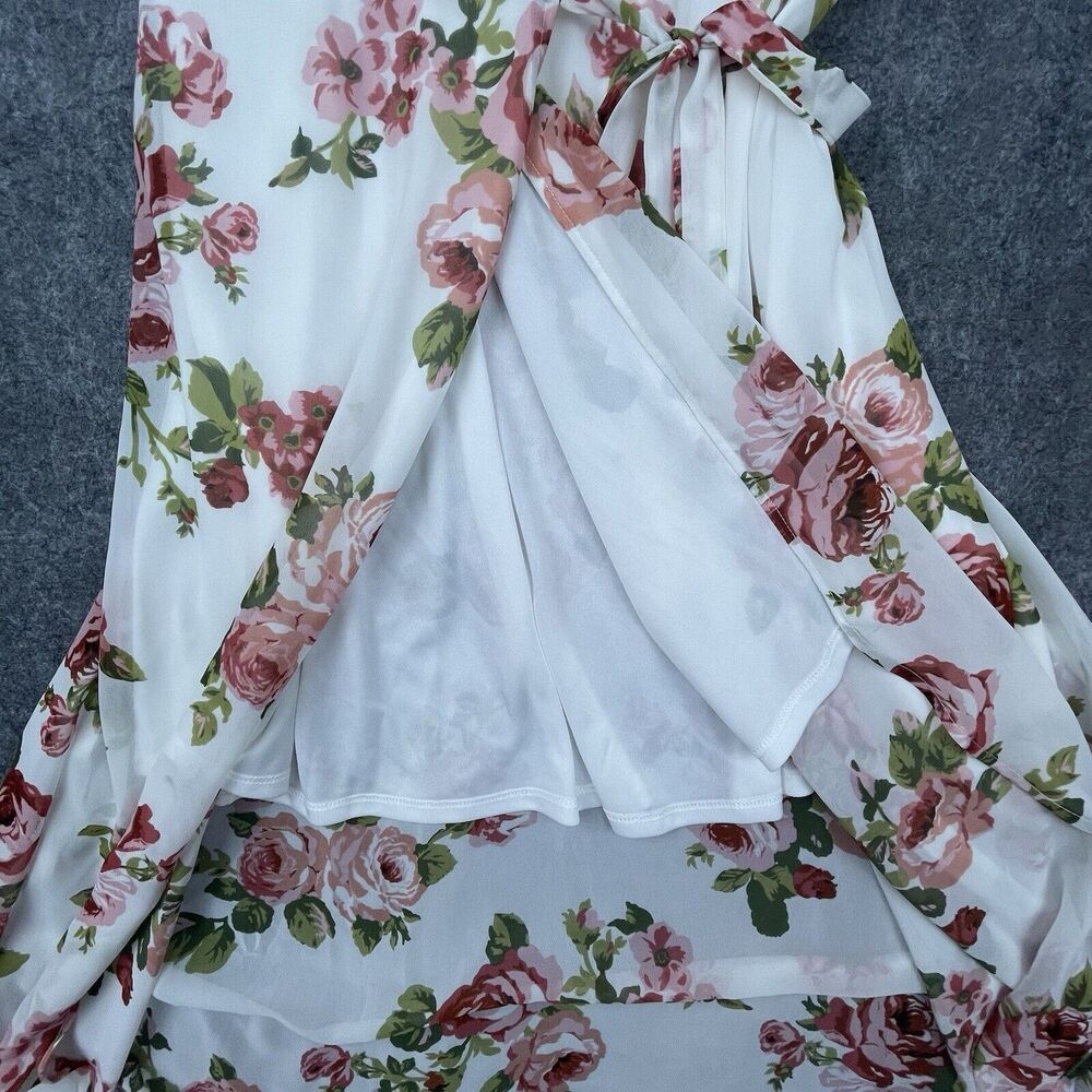 Show Me Your Mumu Dress Large Floral Maxi Boho Cottage Sheer Peasant Hi Low - Picture 4 of 7